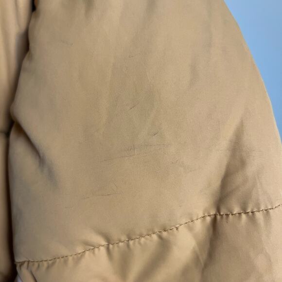 H&M Padded Camel Tan Hooded Puffer Jacket Size 8 - Picture 5 of 7